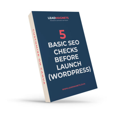 5 Basic SEO Checks Before Launch (WordPress)